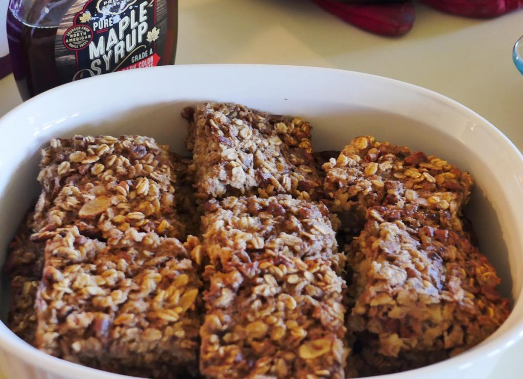 baked banana oatmeal breakfast bars