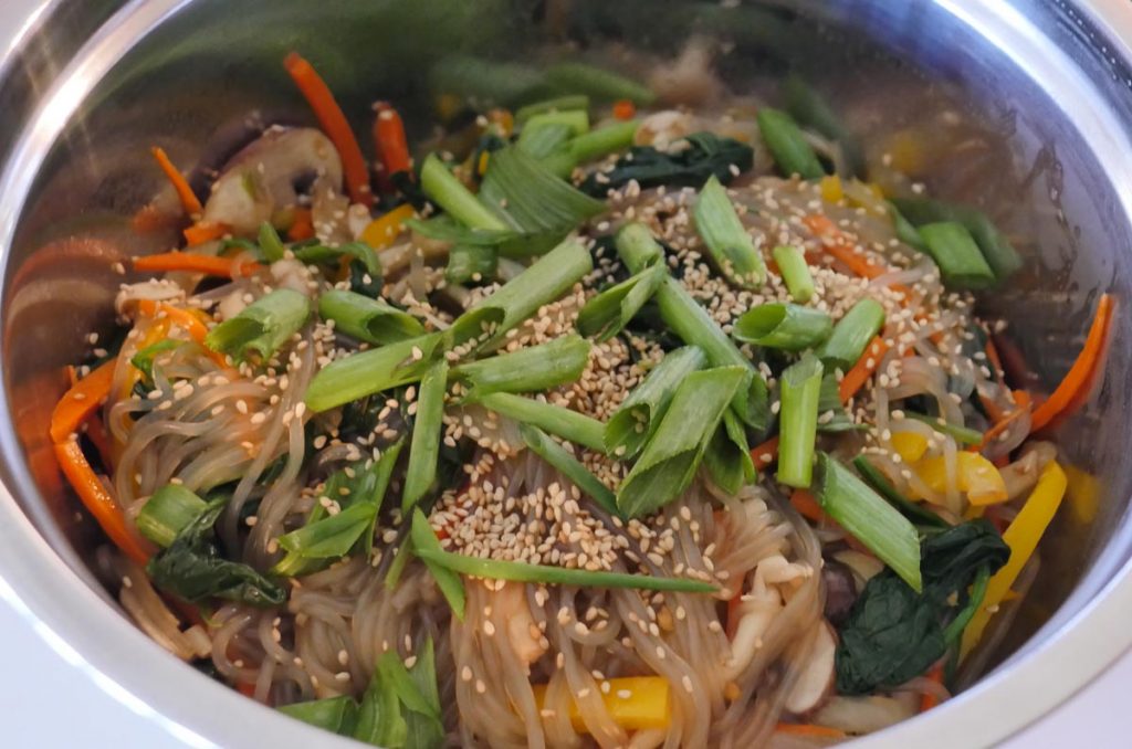 vegan japchae