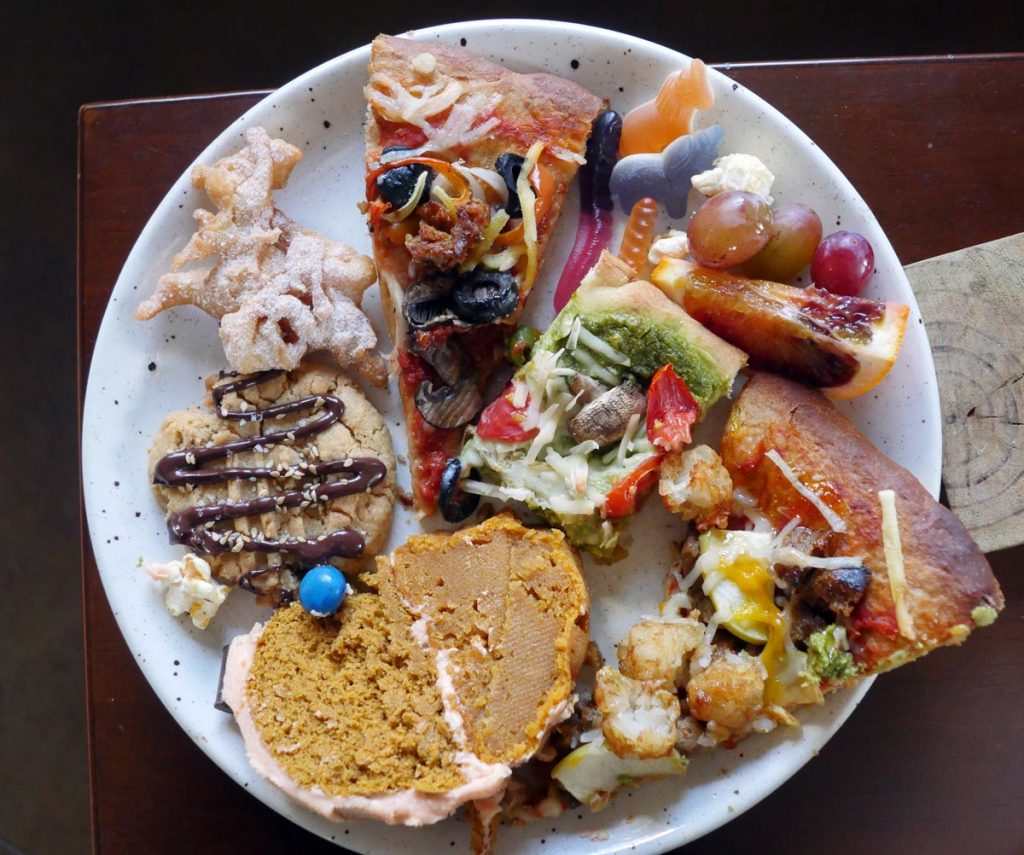 plate of Octoberish vegan food