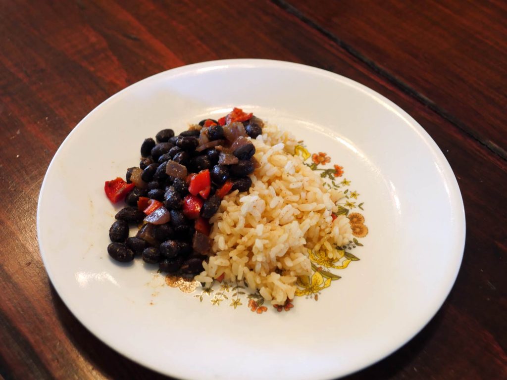 black beans and rice