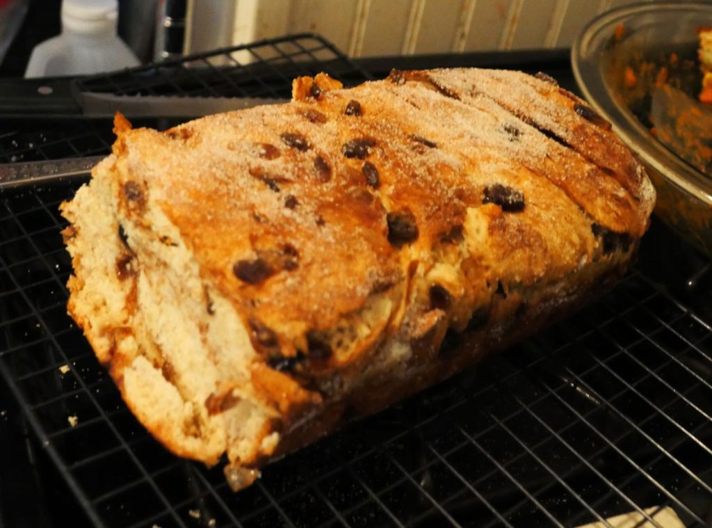 vegan Sukerbolen (Sugar Bread) loaf