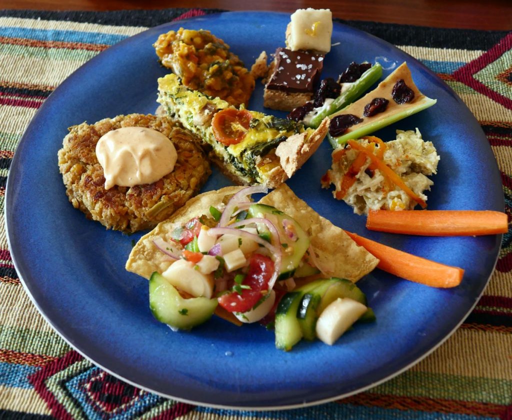 plate of vegan food