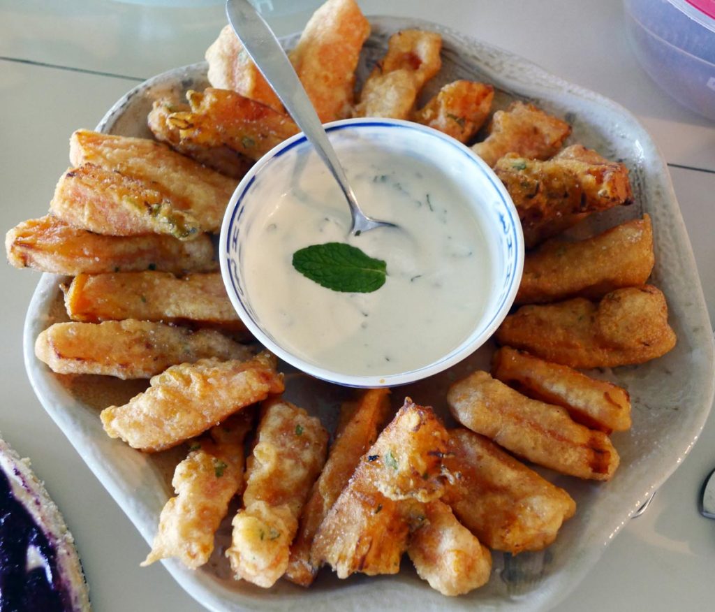 vegan pumpkin tempura