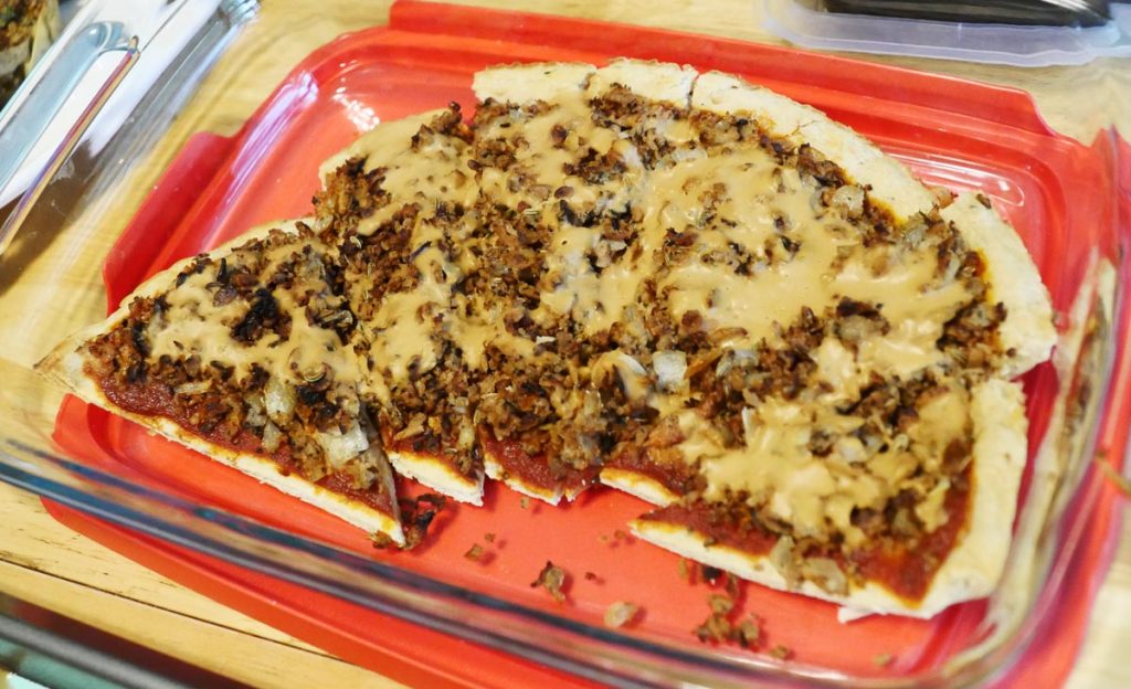 tvp peanut butter pizza