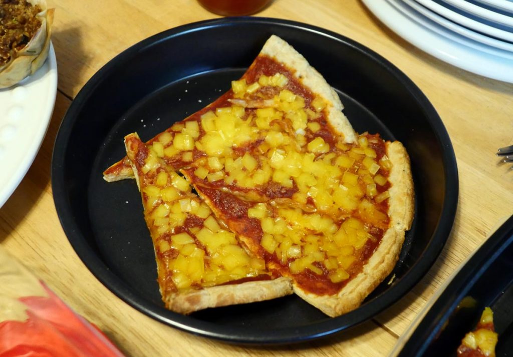 vegan Chao cheese pizza
