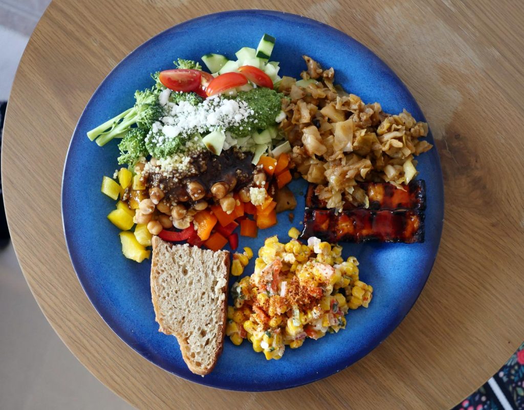 plate of vegan food