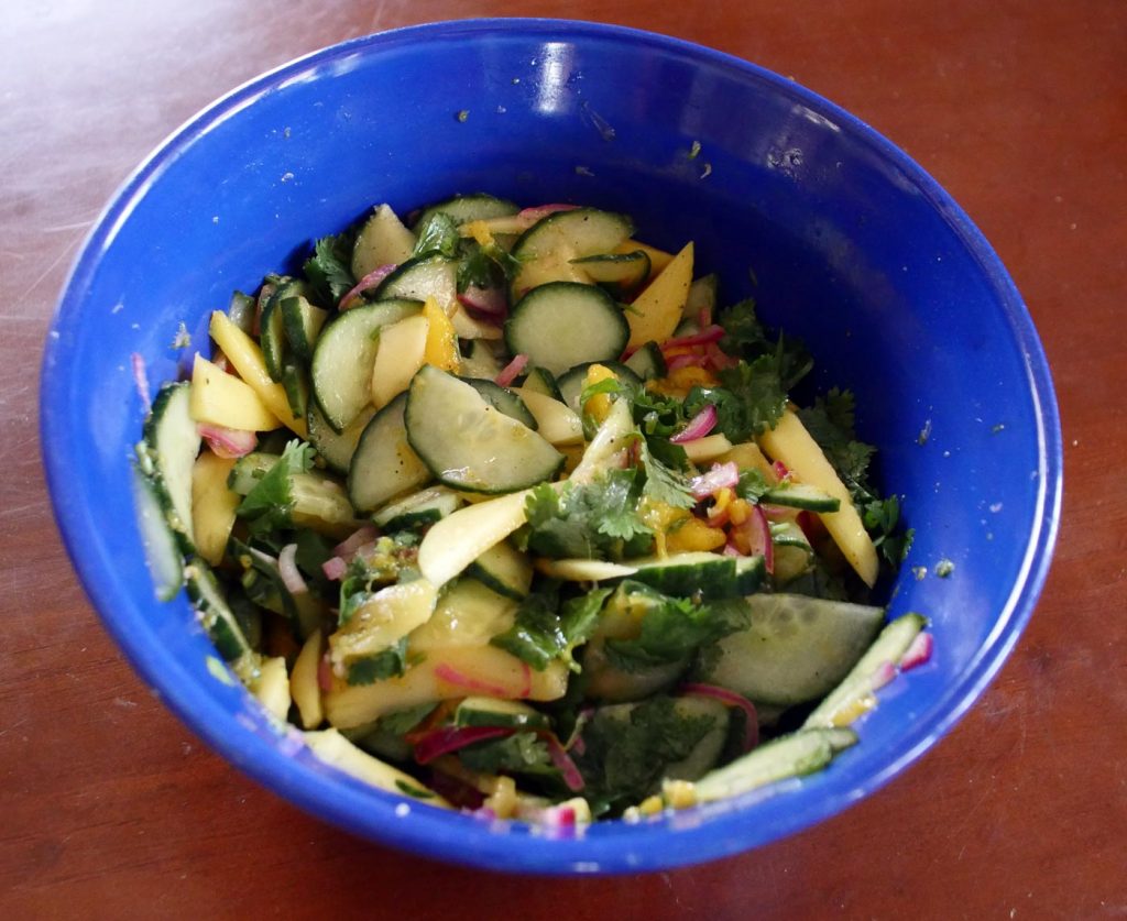 mango cucumber salad